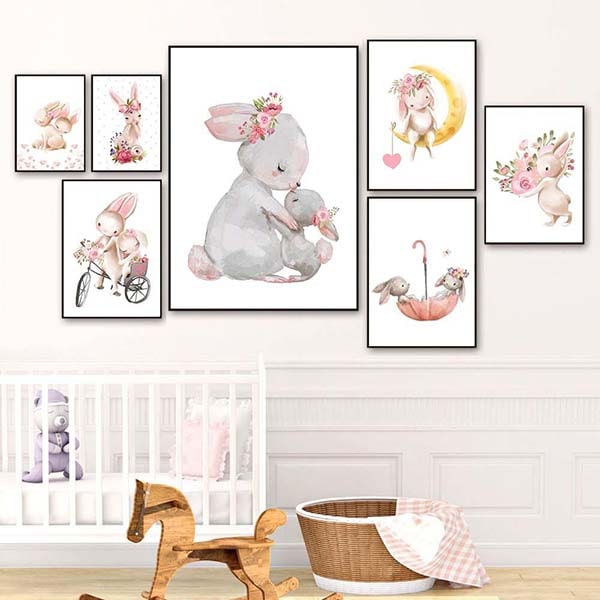 تابلو خرگوش برای اتاق کودک